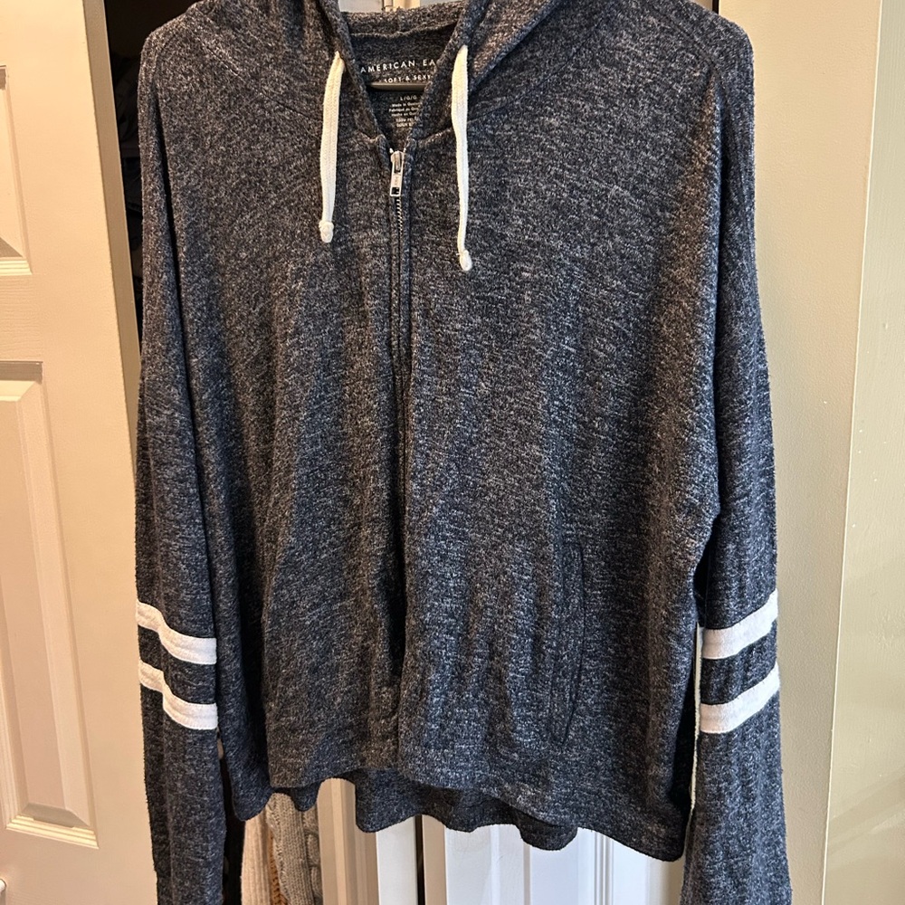 American Eagle Gray Soft & Sexy Hoodie